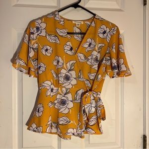 Yellow Floral Top